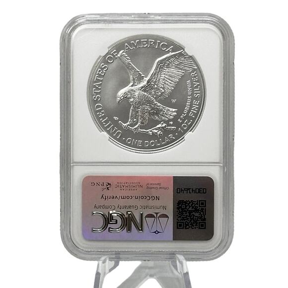 2023 W Burnished Silver Eagle NGC MS69 w/ Box & COA Fine Silver Coin - Picture 4 of 13